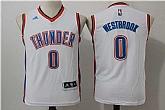 Youth Oklahoma City Thunder #0 Russell Westbrook White Swingman Jersey,baseball caps,new era cap wholesale,wholesale hats